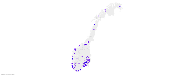 norgeskart ulike offentlige virksomheter involvert i aktive innovative anskaffelser