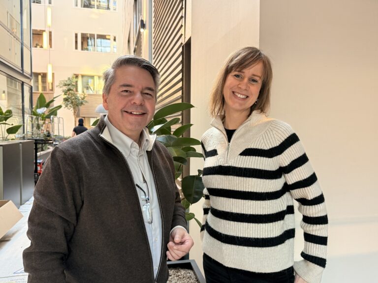 Robert Grande og Michelle Wright fra Trondheim kommune har laget en femstegsmodell for å gjøre det enklere å komme frem med nye ideer.